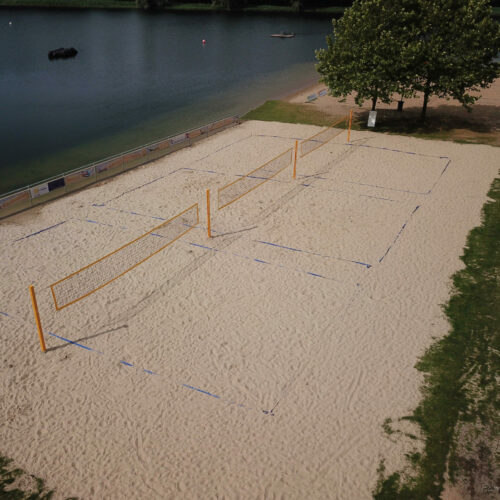 Beachvolleybalnet Kevlar 7 Professionele beachvolleypalen met netten en belijningen